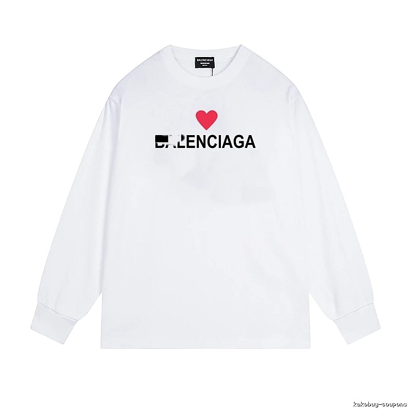 Balenciaga's simple white T-shirt with a heart design.