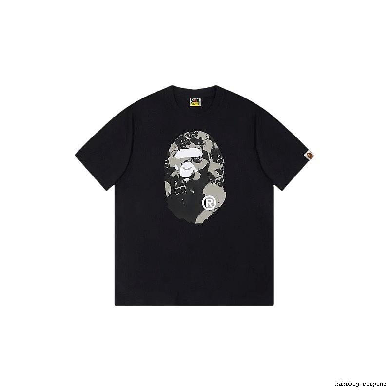 Bape Ape Head Camouflage Style Short-Sleeve Shirt