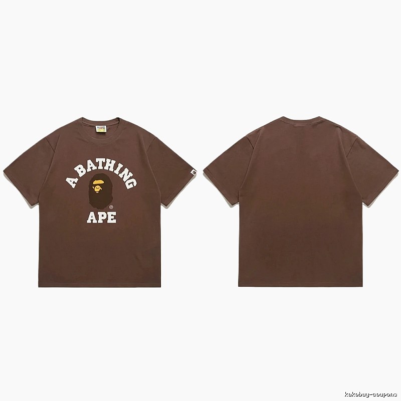 Bape Ape Head Retro Style Brown T-shirt