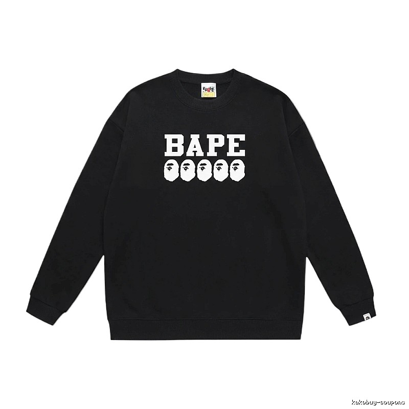 BAPE Ape Head Simple Black Sweatshirt