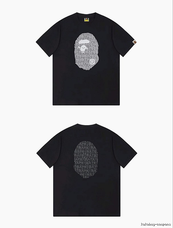 Bape Ape Head Trendy and Cool Black T-shirt