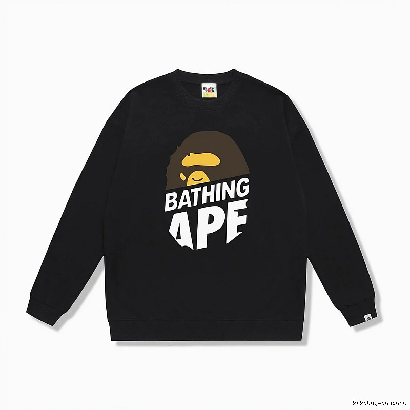 Bape Ape Head Trendy Cool Black Sweatshirt
