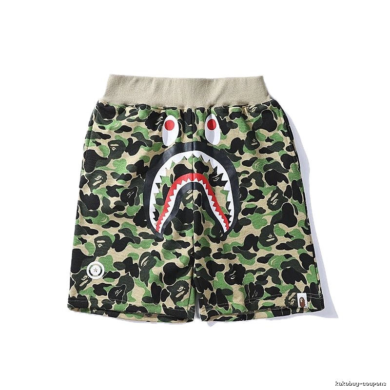 Bape camouflage shark-style shorts