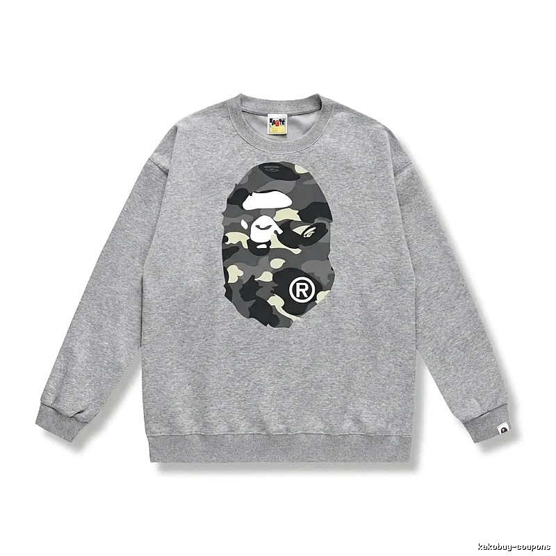Bape camouflage style grey sweatshirt