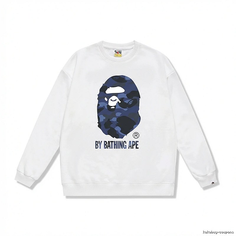 Bape camouflage style white sweatshirt
