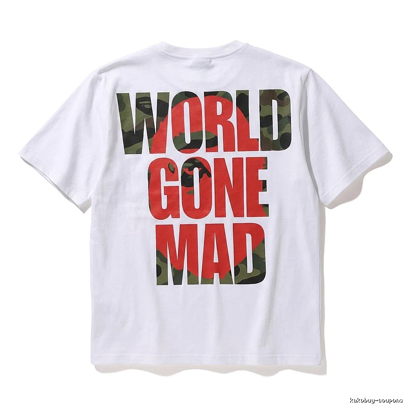 Bape camouflage style white T-shirt