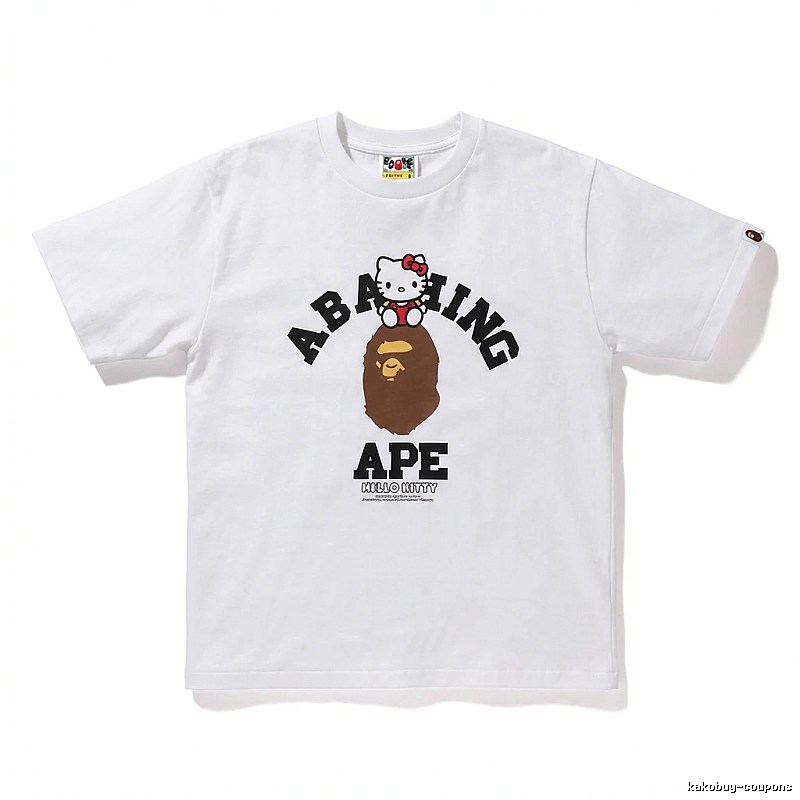 Bape Co-branded Cartoon White T-shirt