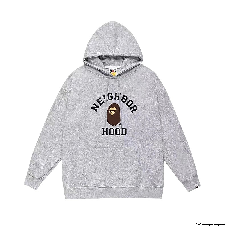Bape Neighborhood grey hoodie