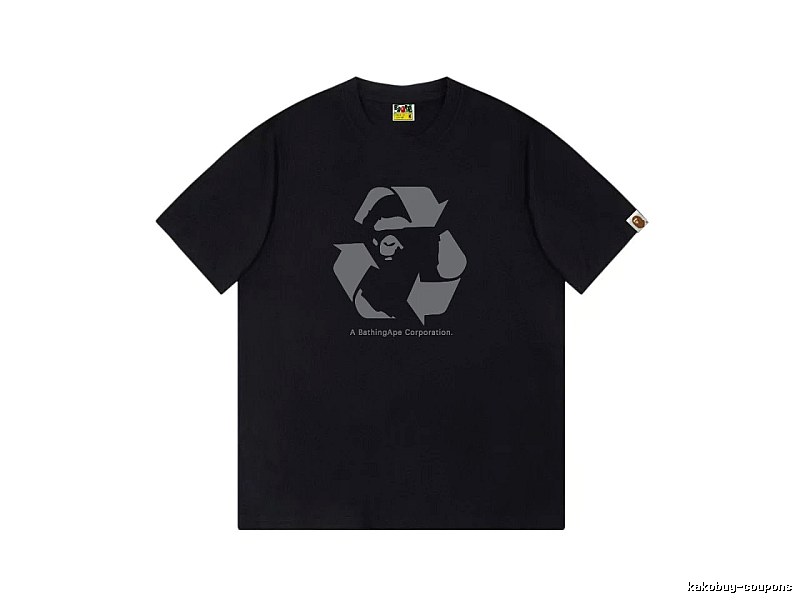 Bape Recycling Series Black Short Sleeve