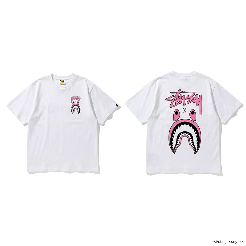 Bape Shark Co-branded White T-shirt
