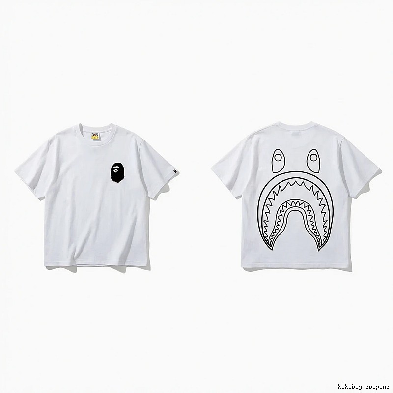 Bape Shark Series Simple White T-shirt