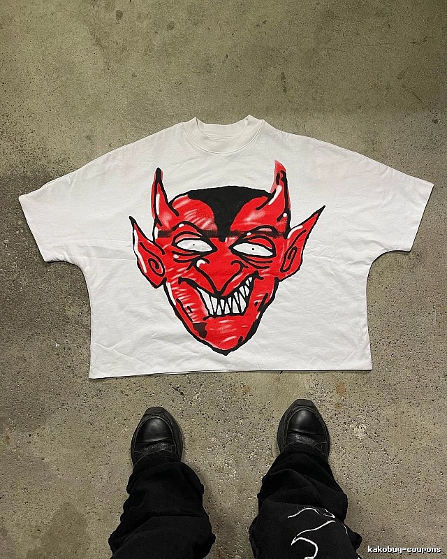 Billionaire Devil Print White T-shirt