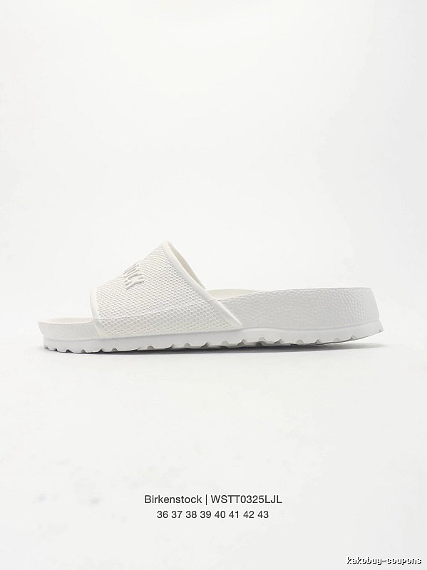 Birkenstock Minimalist Casual Style White Slide Sandals