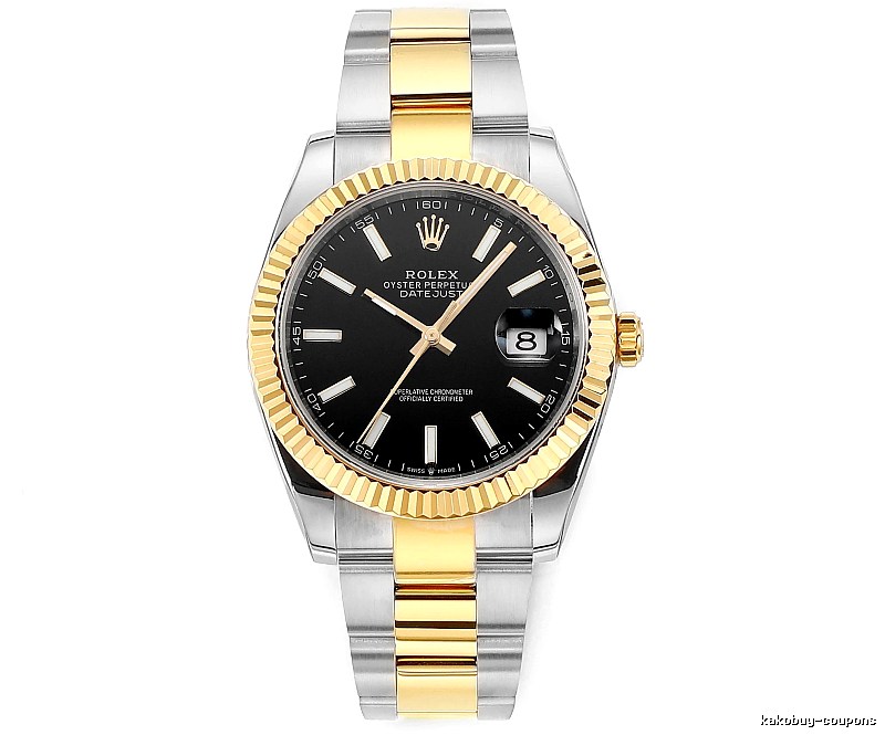 Black And Gold Two-Tone Datejust Watch - Rolex Office