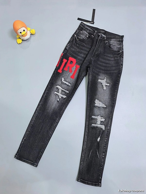 Black Distressed Cross Jeans - Chrome Hearts Travel