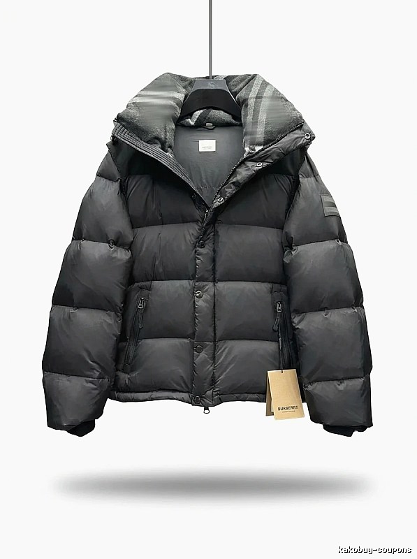 Black fashionable down jacket of Balenciaga