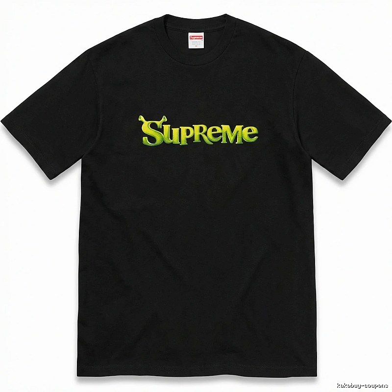 Black T-shirt with Supreme letter print