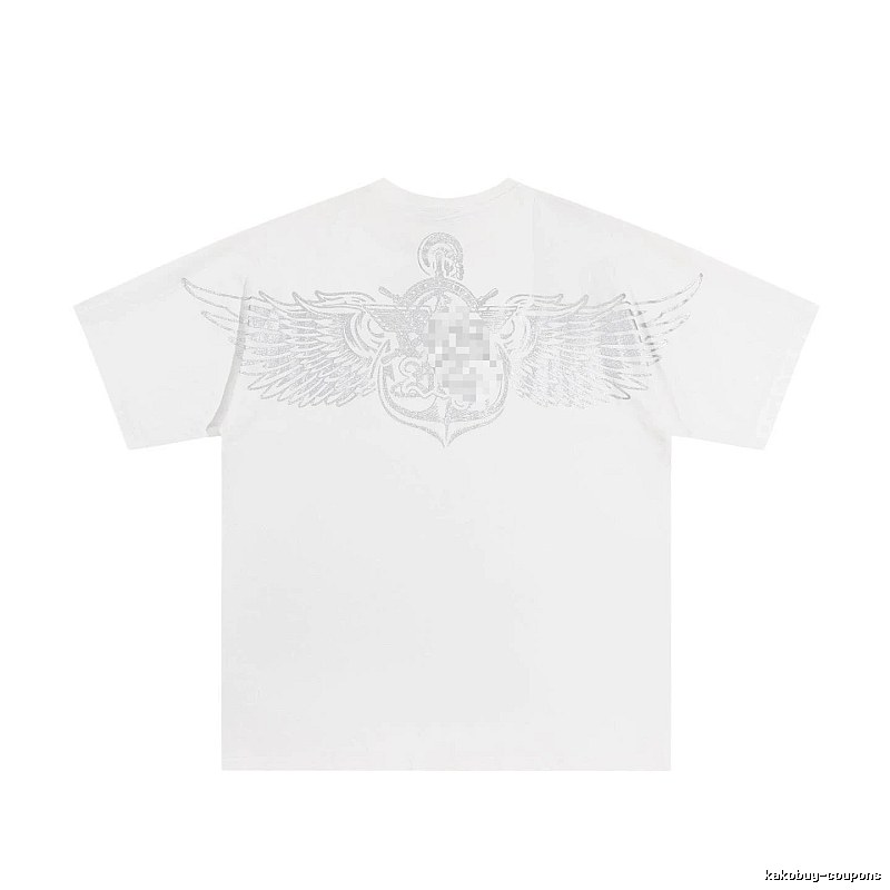 BOY Wing Print Street Style White T-Shirt