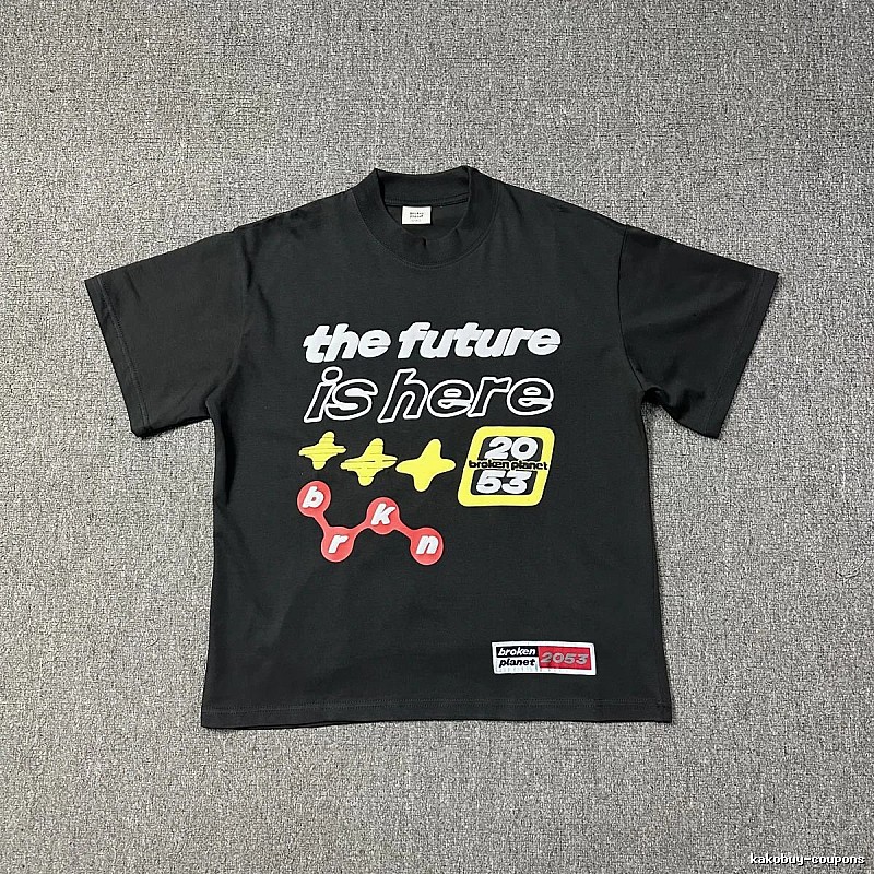 Broken Planet Relaxed Graphic T-shirt White Cotton Bold with Designer-Inspired Detail