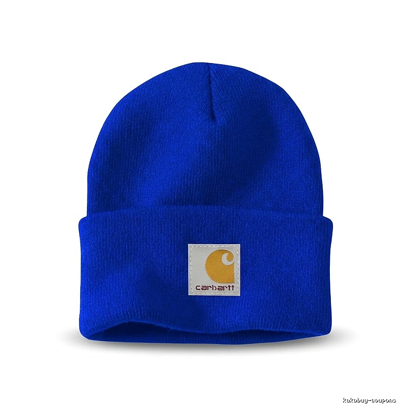 Carhartt basic blue beanie