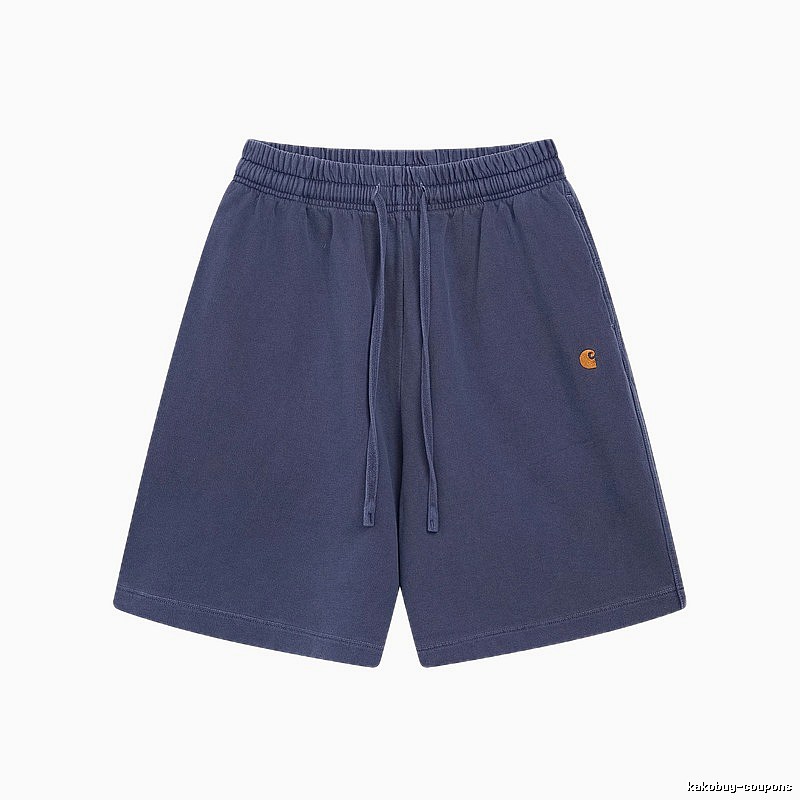 Carhartt Classic Embroidered Workwear Style Navy Blue Shorts
