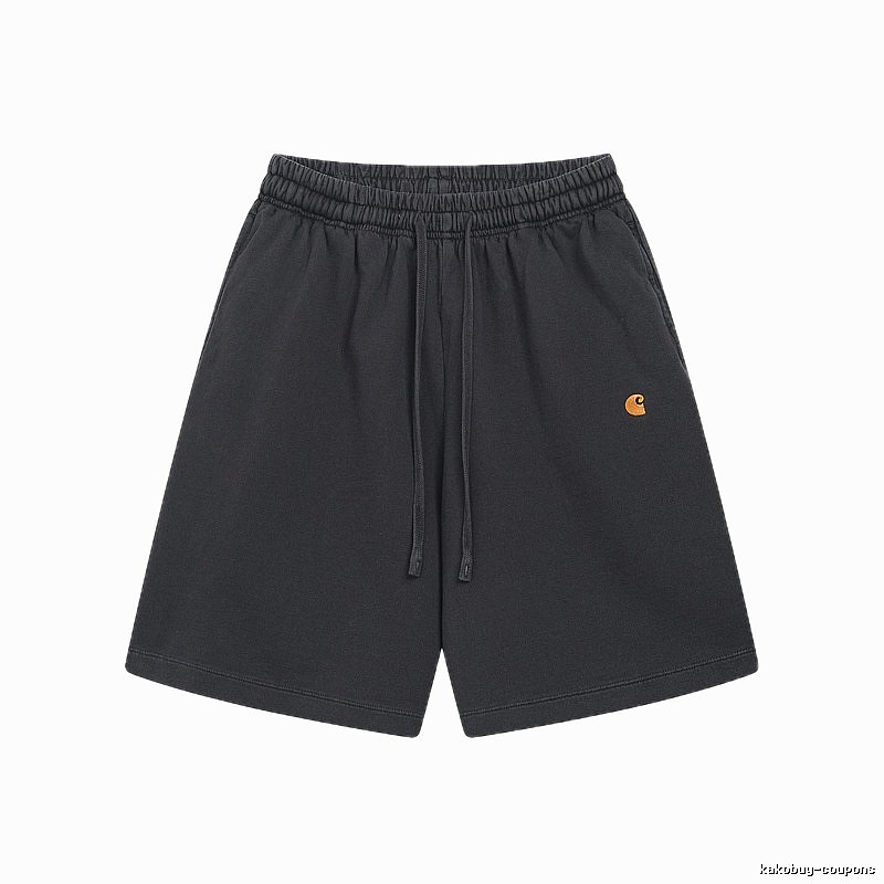 Carhartt Small Logo Workwear Style Carbon Black Casual Shorts