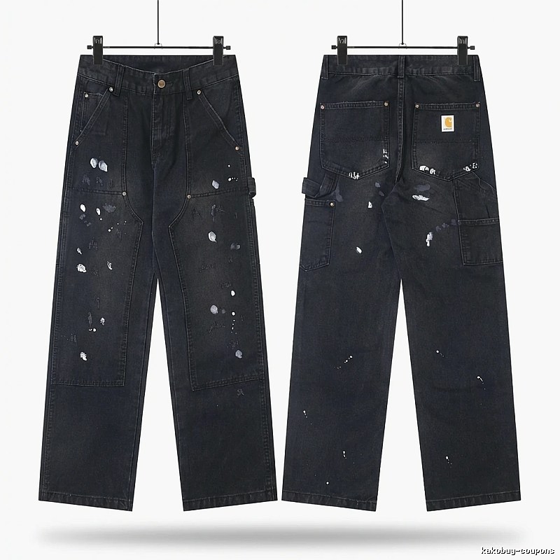 Carhartt workwear style black jeans