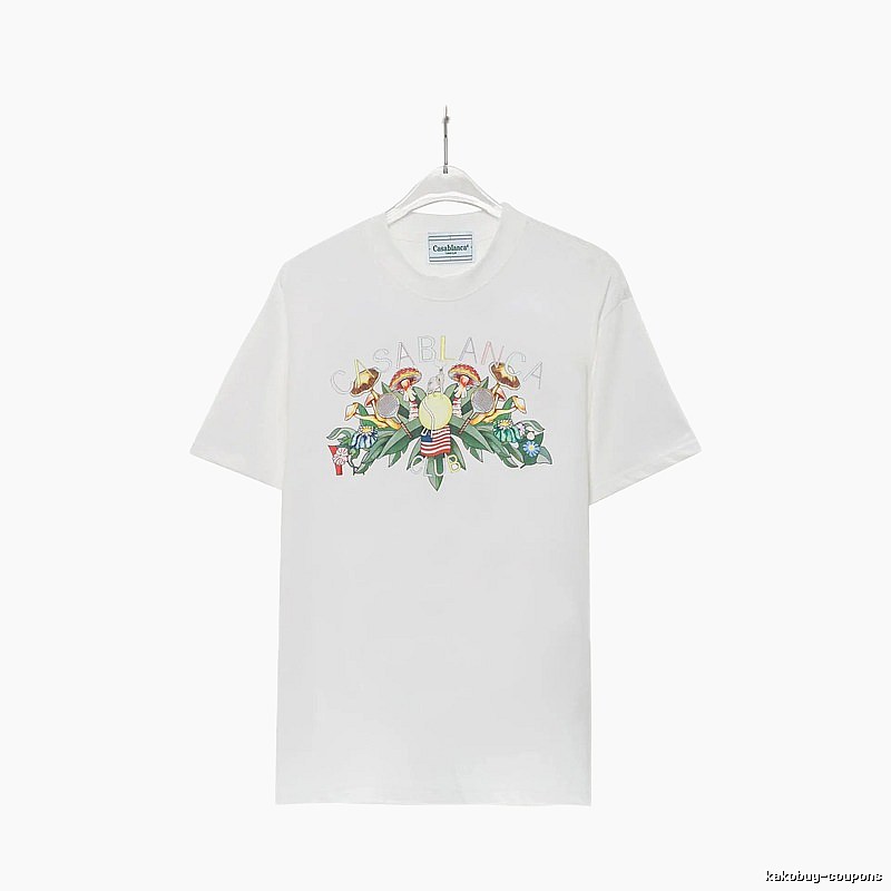 Casablanca Floral Print White T-shirt