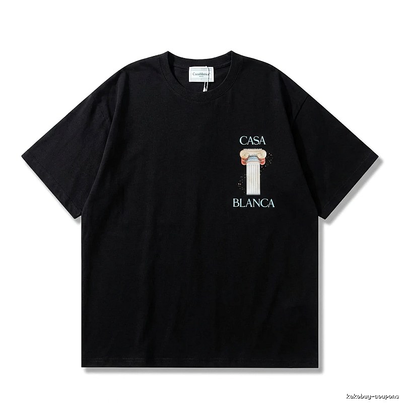 Casablanca Print Retro Black T-shirt