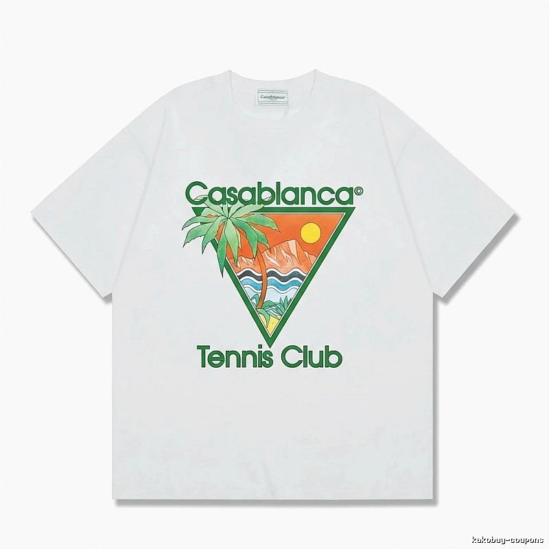 Casablanca Printed Casual White T-shirt