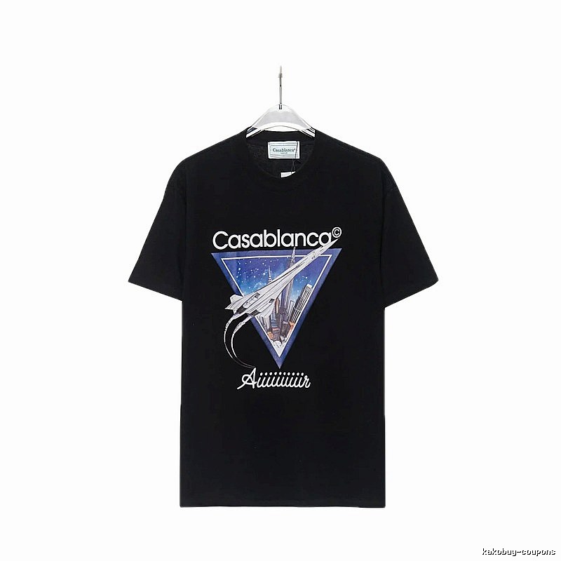 Casablanca Starry Sky Triangle Wind Black T-shirt