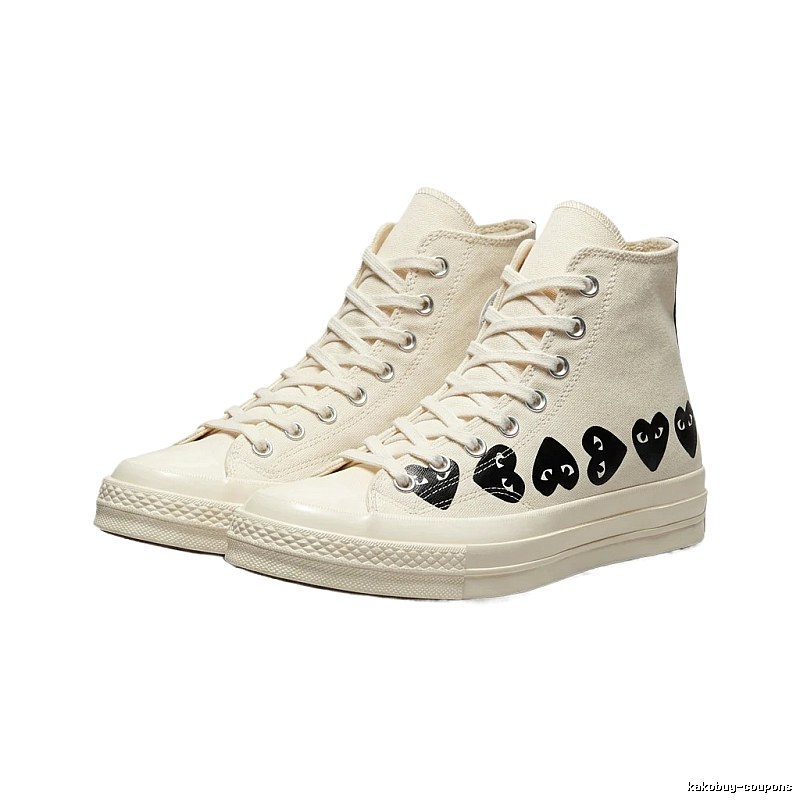 CDG Love High-top White Sneakers