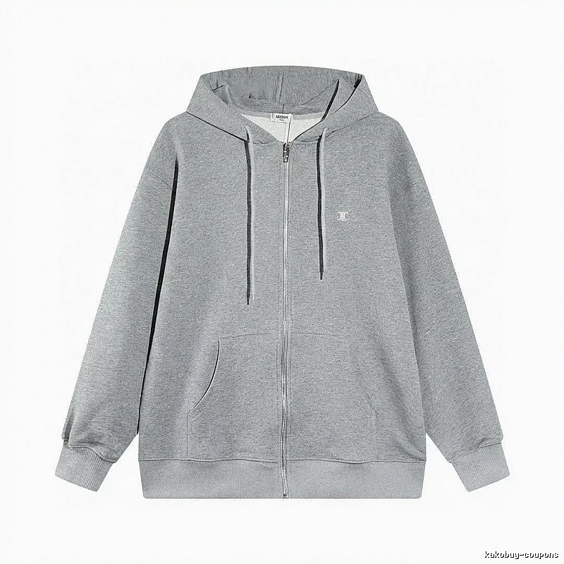CELINE grey casual style hoodie