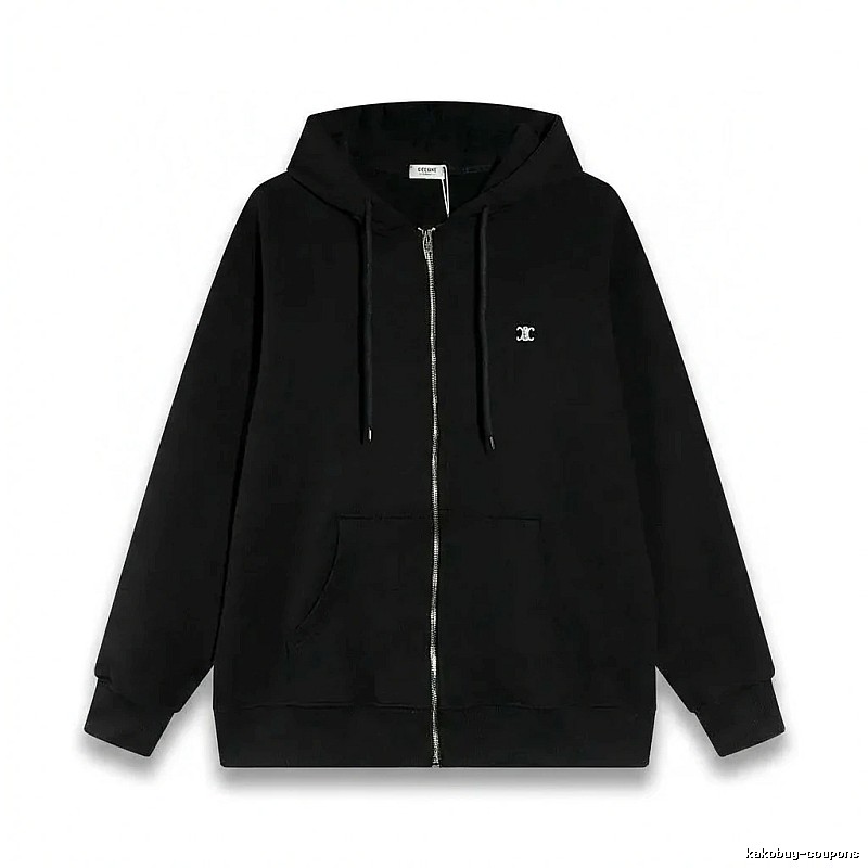 CELINE's classic black hoodie