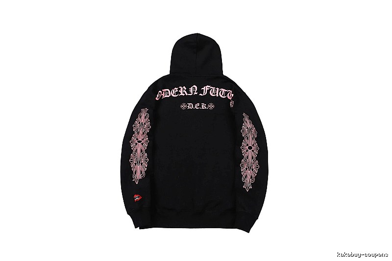 Chrome Hearts 2088-80 Black Cross Graphic Hoodie Statement Graphic
