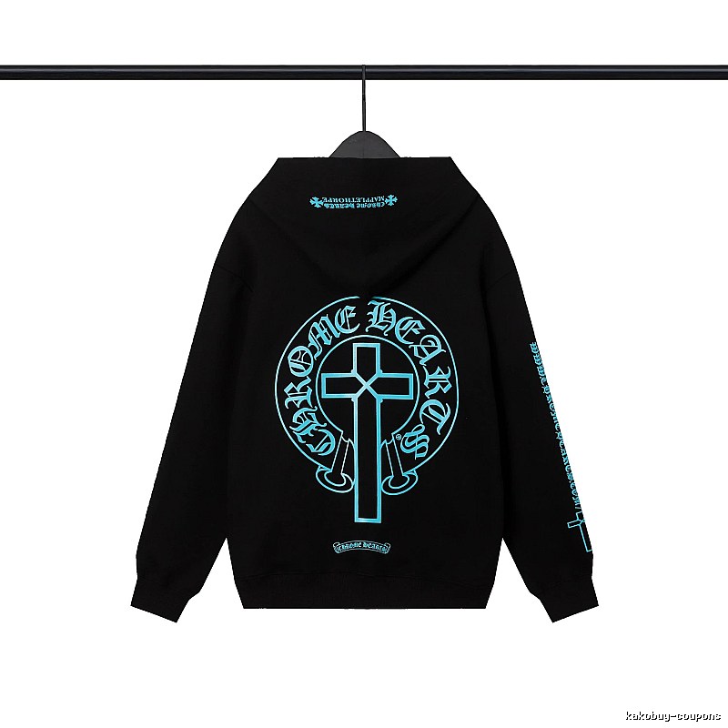 Chrome Hearts 2089-80 Black Cross Graphic Hoodie Outdoor Days