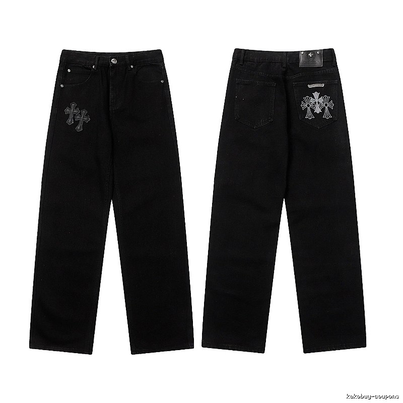 Chrome Hearts Classic Graphic jeans Light Denim Jeans with Travel-Friendly Style