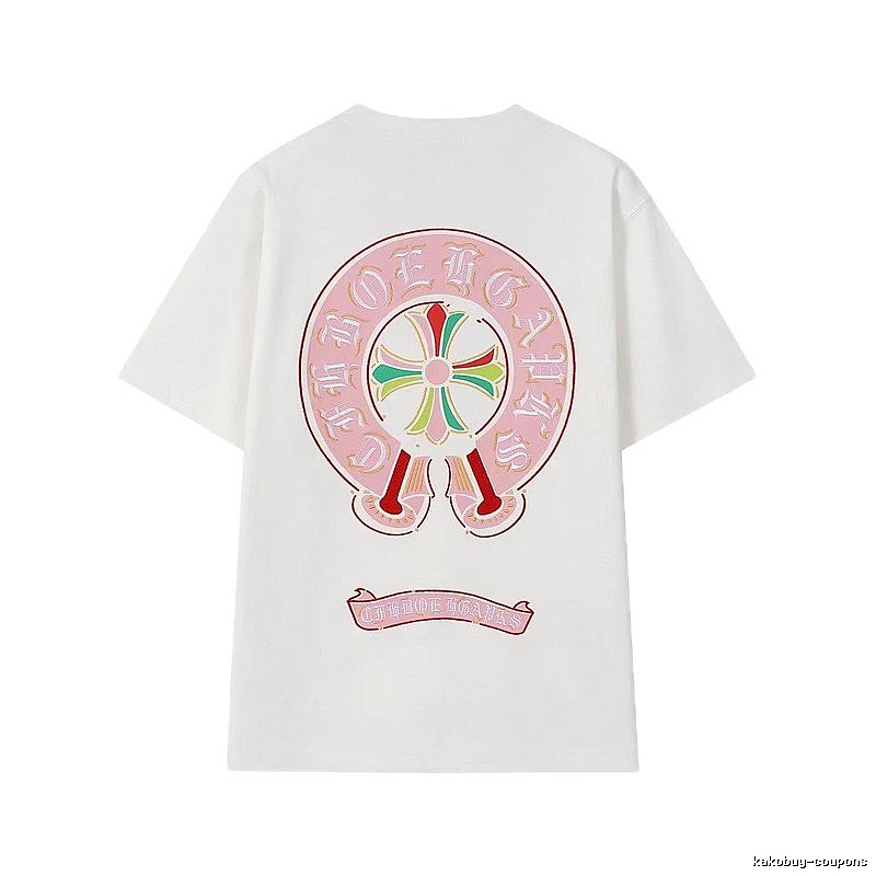 Chrome Hearts Cross Print Street Style Off-white T-Shirt