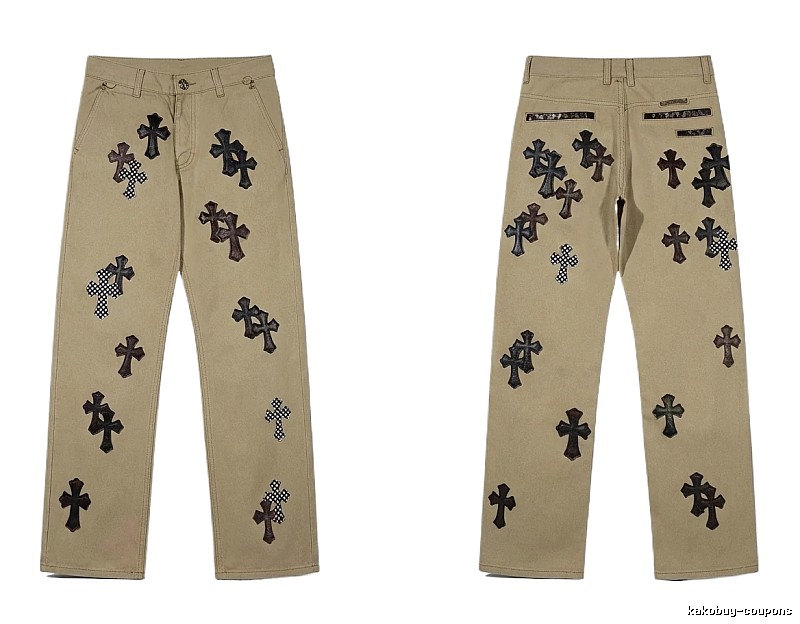 Chrome Hearts Cross Vintage Khaki Pants