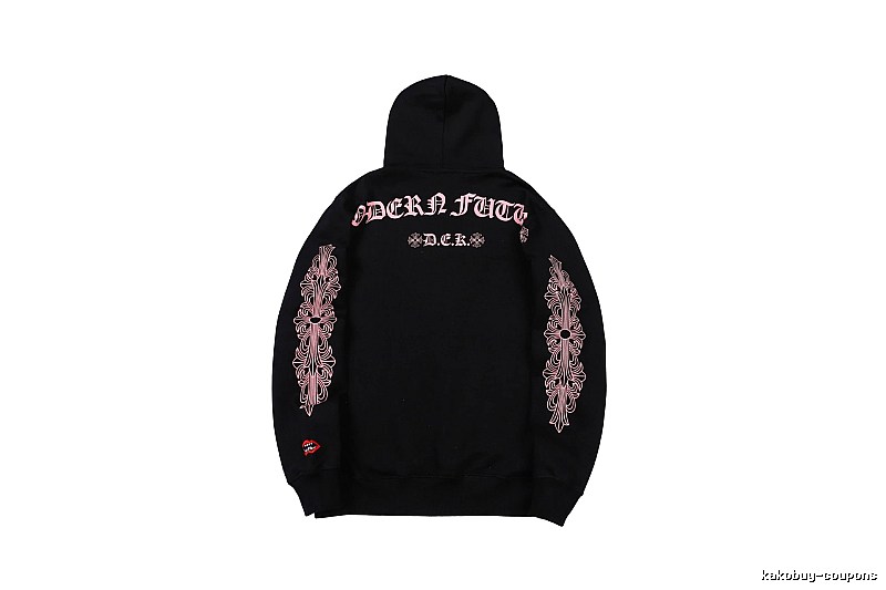 Chrome Hearts Gift Ready Cross graphic hoodie Black Blue Cross with Standout Detail