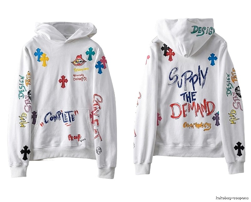 Chrome Hearts Graffiti Style White Hoodie
