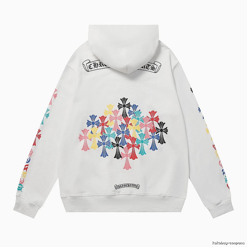 Chrome Hearts Relaxed Cross graphic hoodie Black Blue Cross with Versatile Design