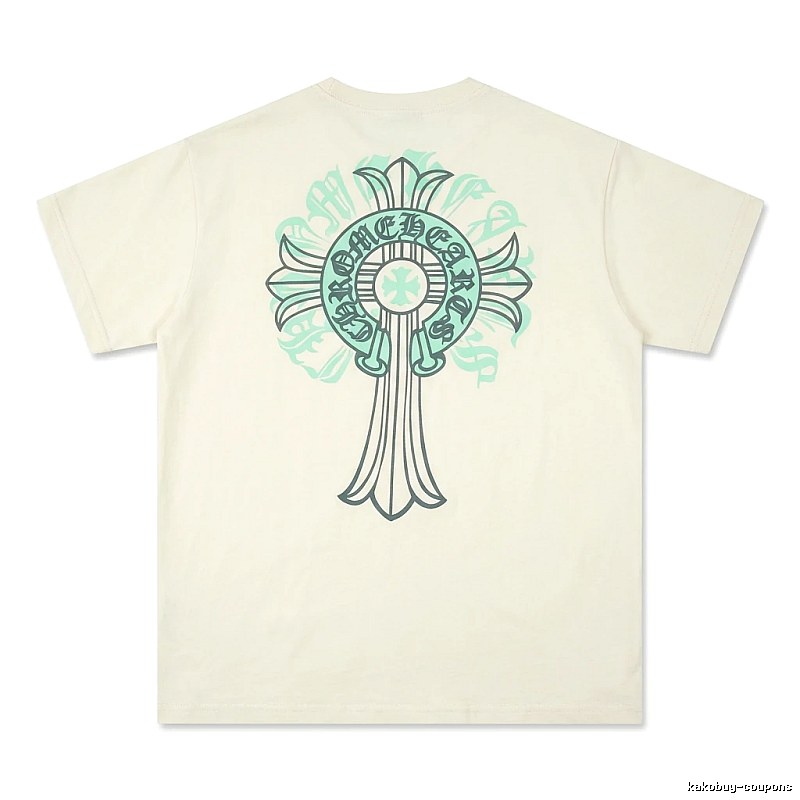 Chrome Hearts retro-style beige T-shirt