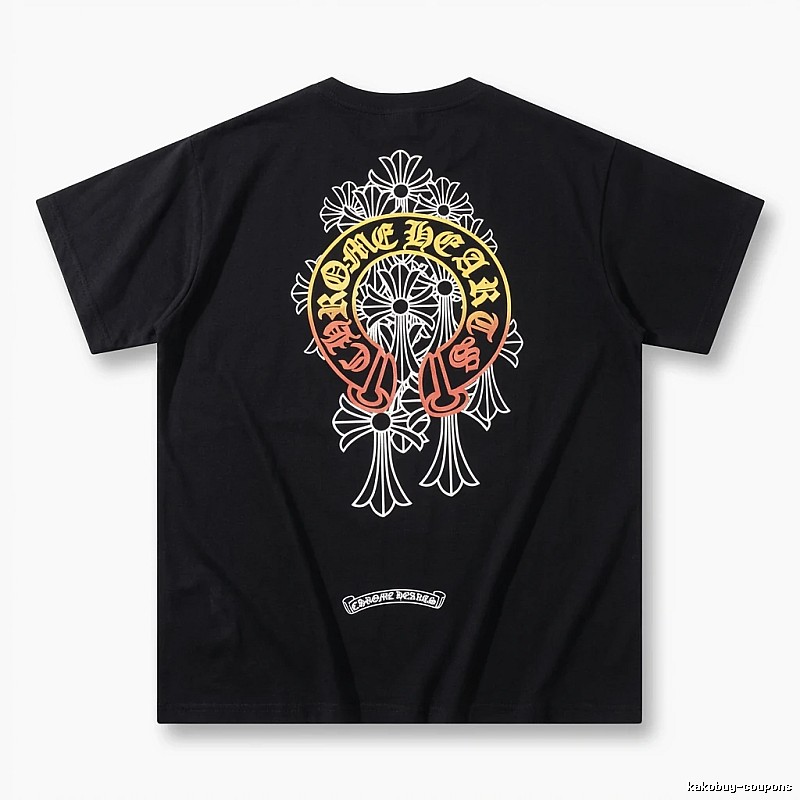 Chrome Hearts Retro Style Black T-shirt
