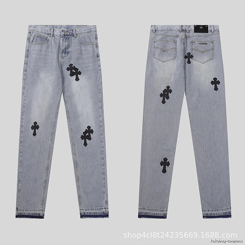 Chrome Hearts Sport Graphic jeans Light Denim Jeans for Warm Weather