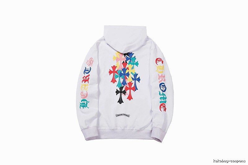 Chrome Hearts Streetwear Cross graphic hoodie Black Blue Cross with Logo Accent