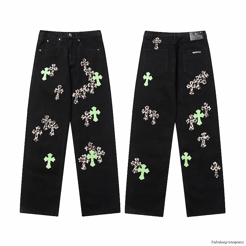Chrome Hearts Summer Graphic jeans Light Denim Jeans with Bold Graphic