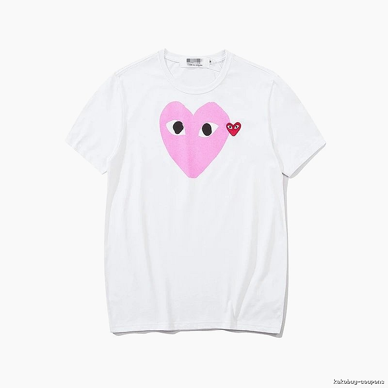 Comme des Garcons PLAY 2023-03 Style 2303 Heart Logo T-Shirt Downtown Style