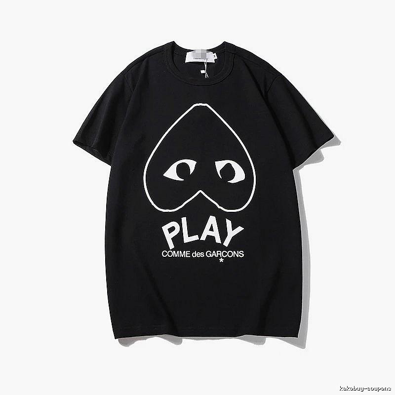 Comme des Garcons PLAY 2023-12 Black Style 2312 Heart Logo T-Shirt Travel Pack