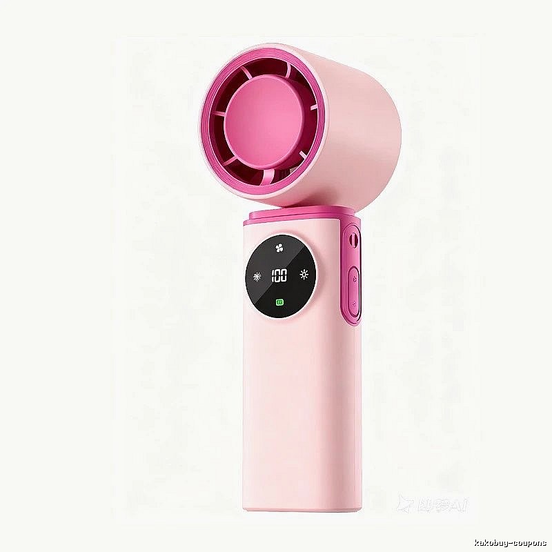 Compact Cooling Handheld Cooling Fan Pink Basic Version